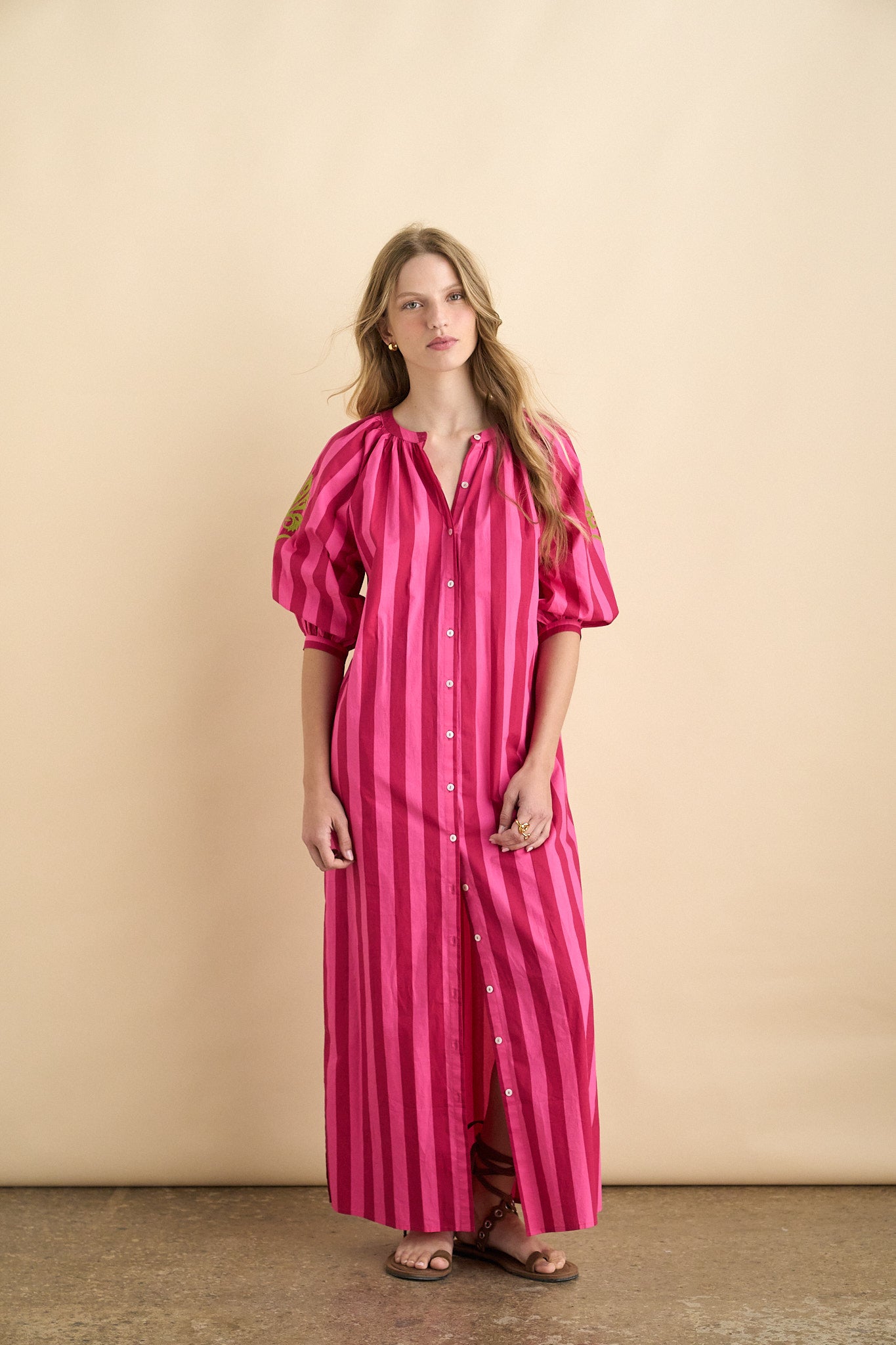 Serena dress rose