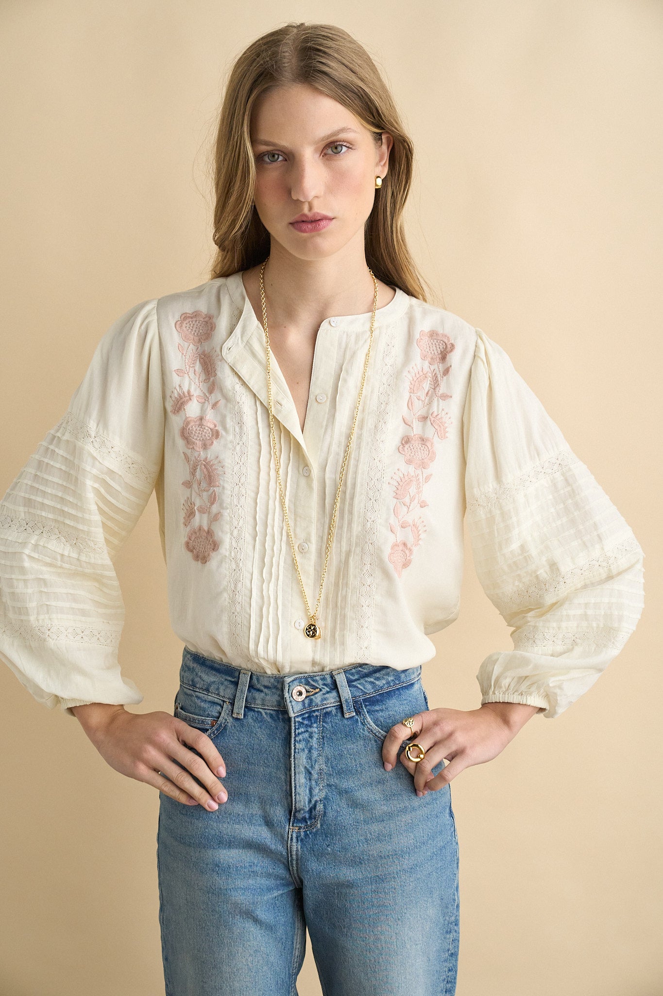 Madelyn blouse ecru