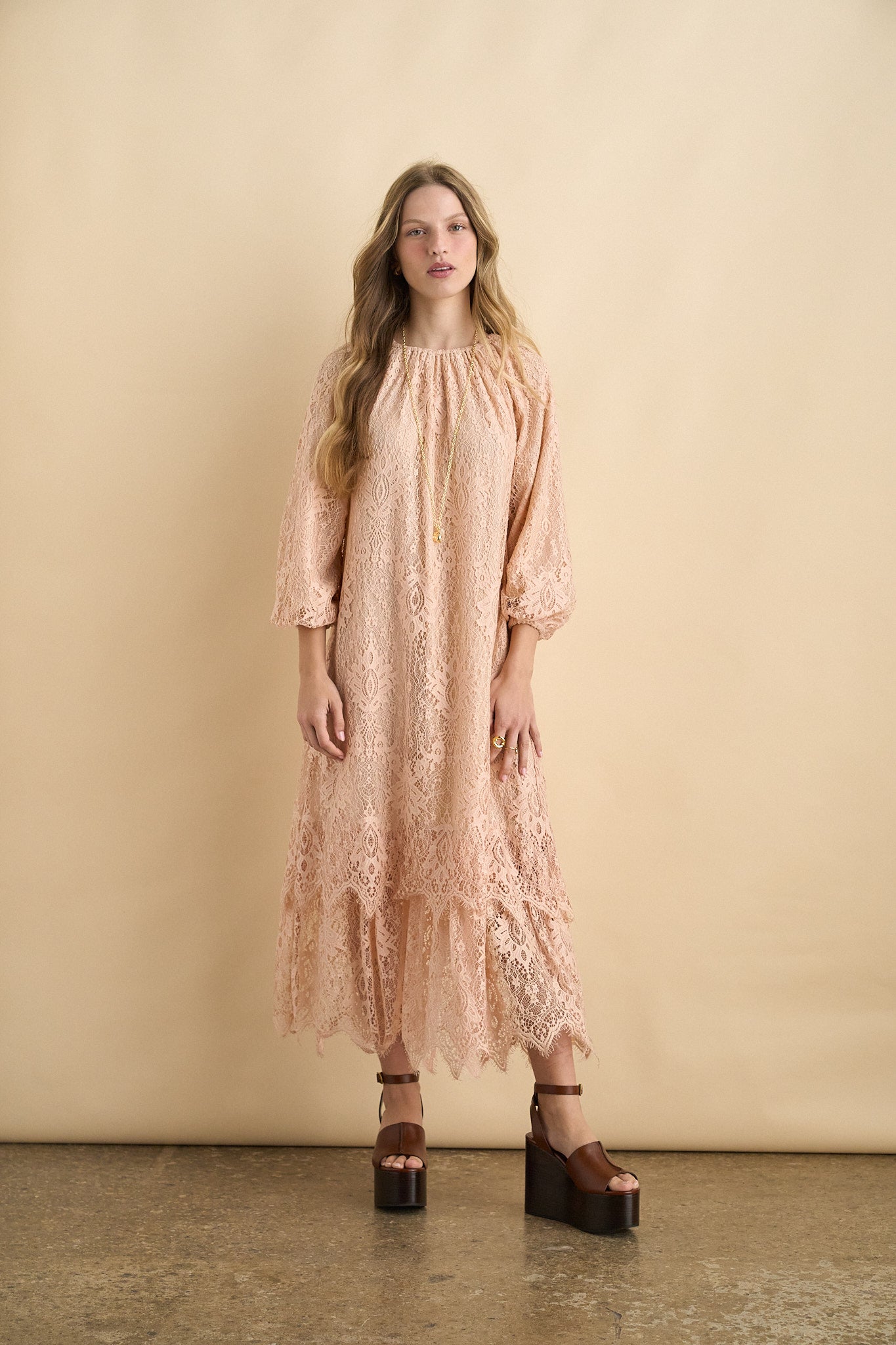 nude bohemian dress Nude Boho Dress Kaftan, Christmas Gifts, Gifts for Her, Long Ethnic Loose  Hippie Wide Sleeves, Women Dress BORA BORA CAFTAN