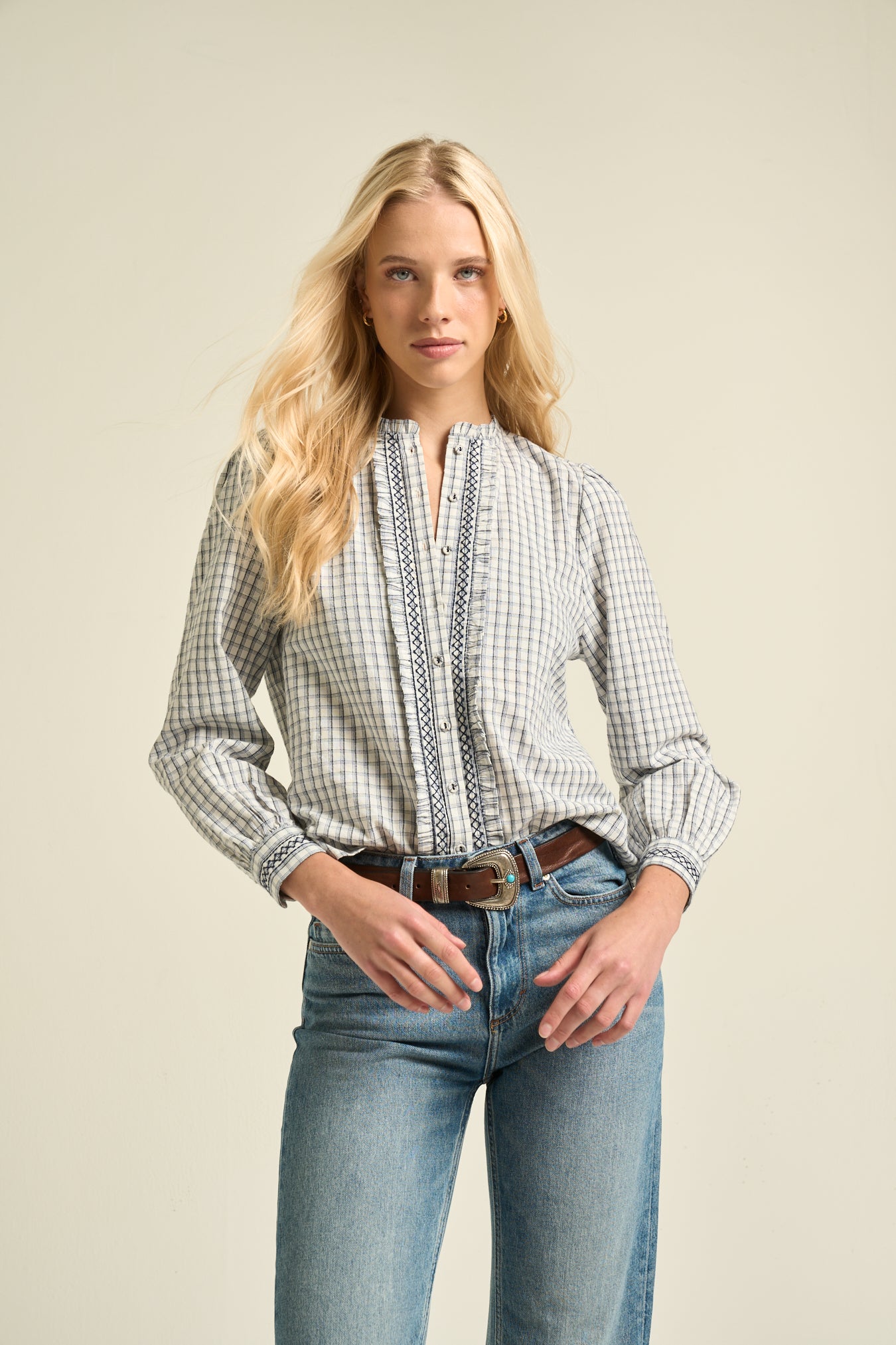 Sarah Blouse Navy
