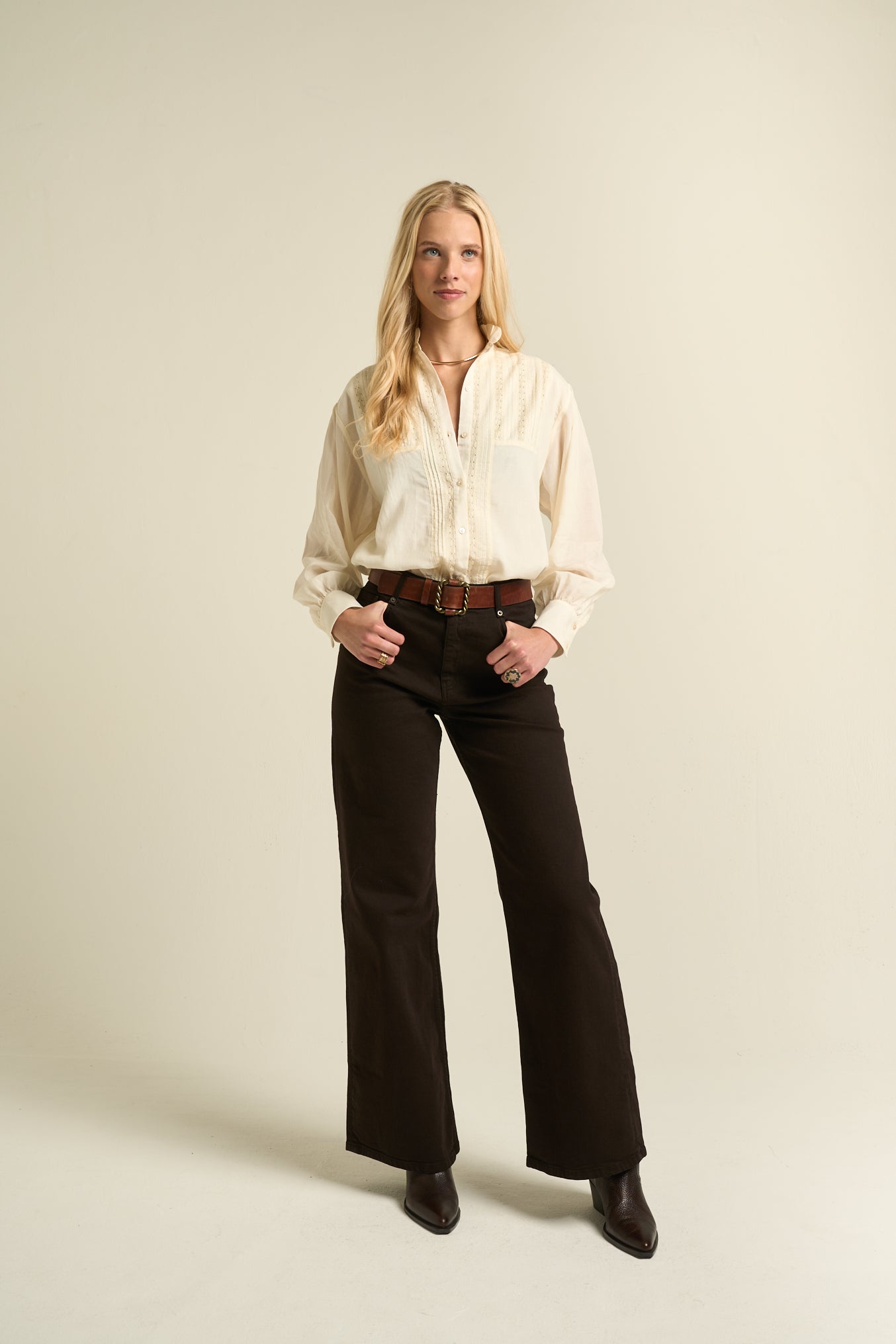 Alexa Blouse Ecru