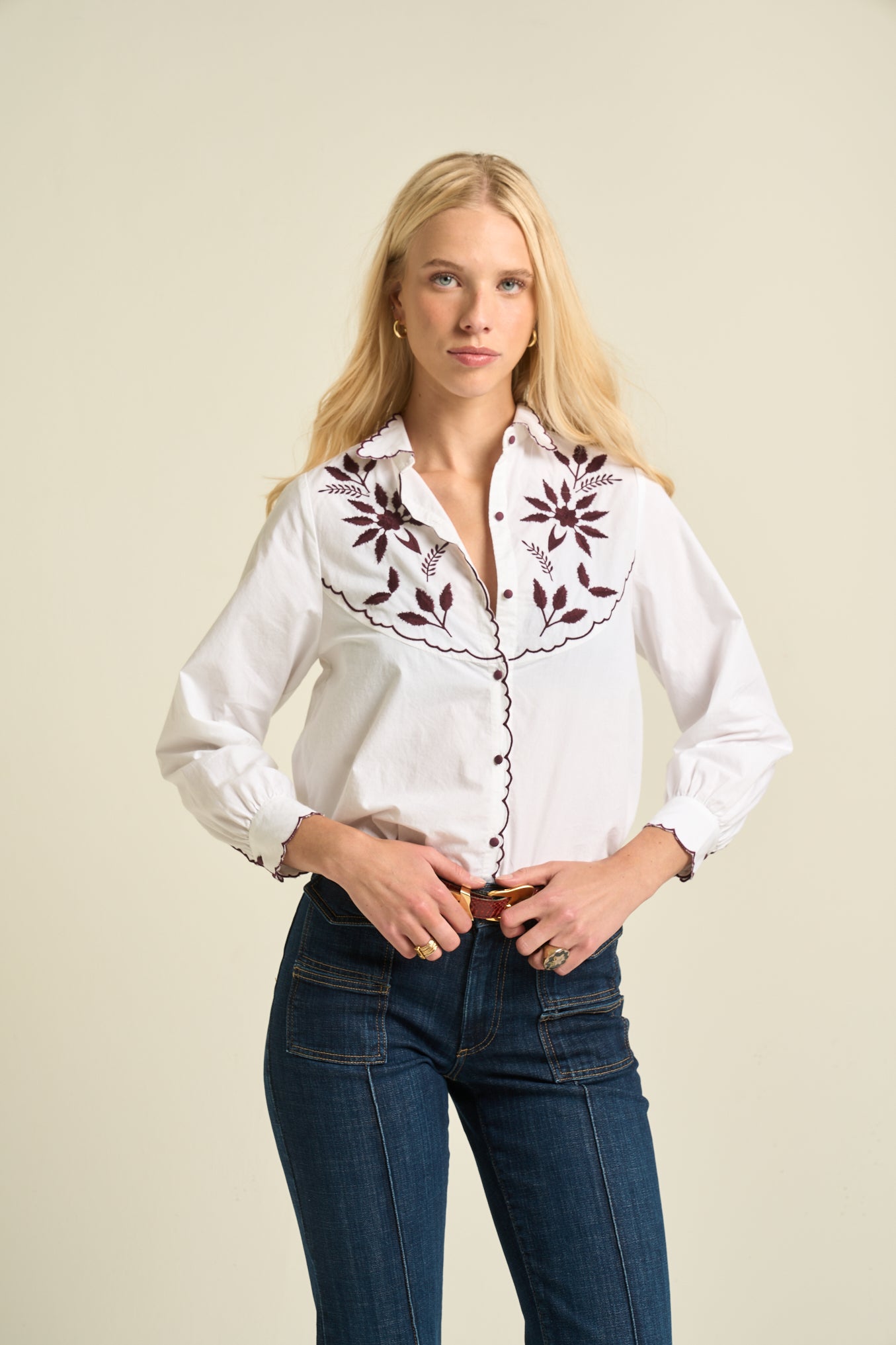 Amelia Blouse Ecru