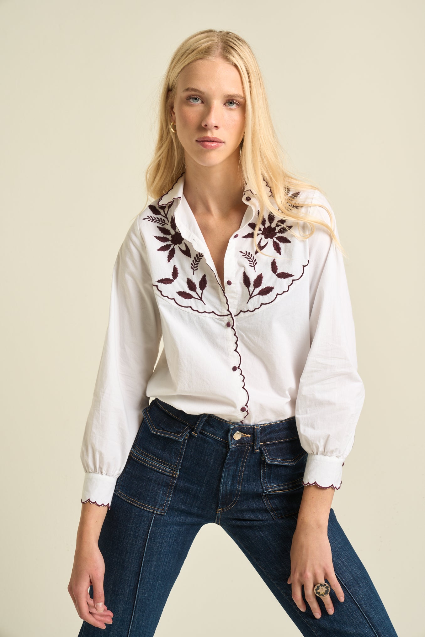 Amelia Blouse Ecru