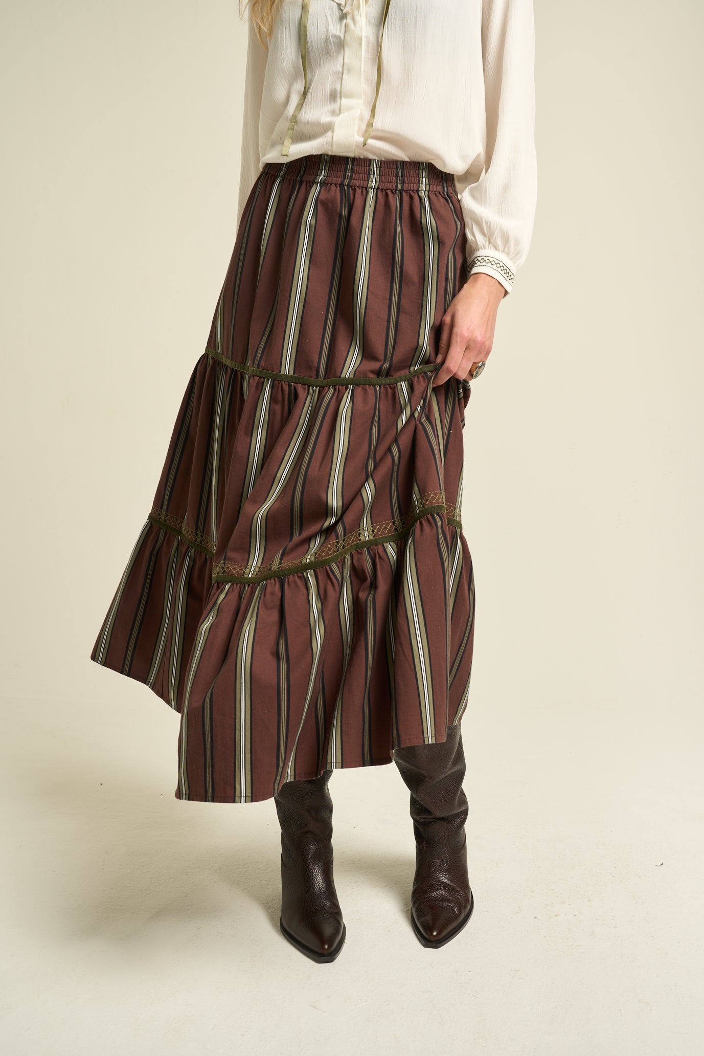 Evelyn Skirt Brown