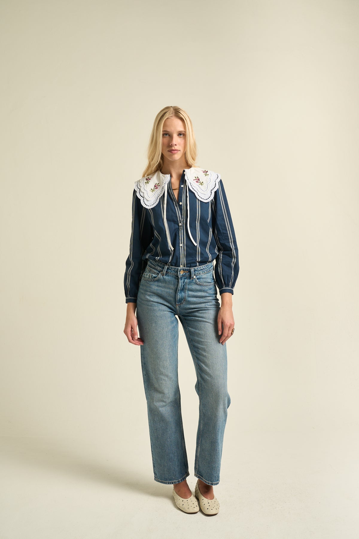 Daphne Blouse Navy