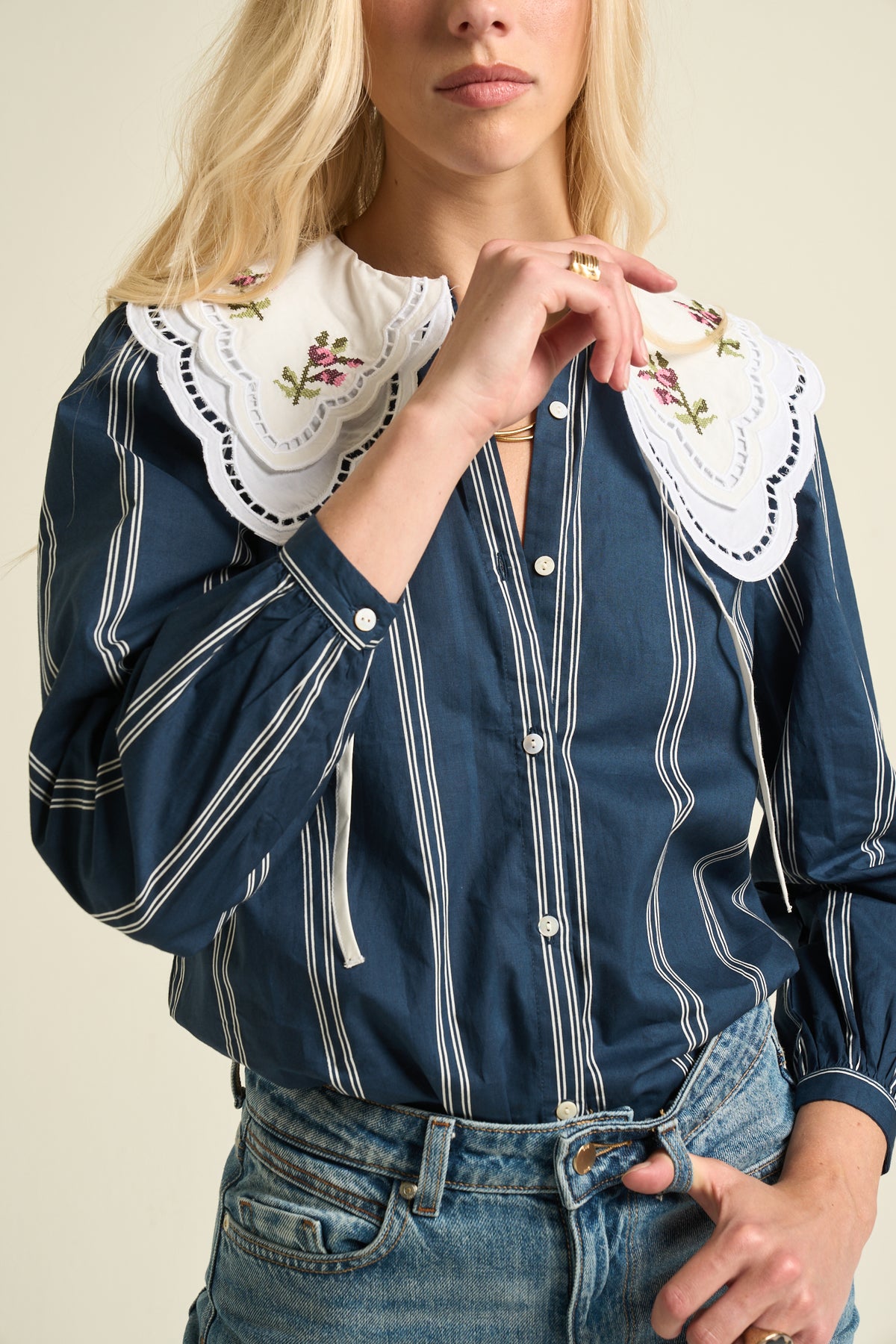 Daphne Blouse Navy
