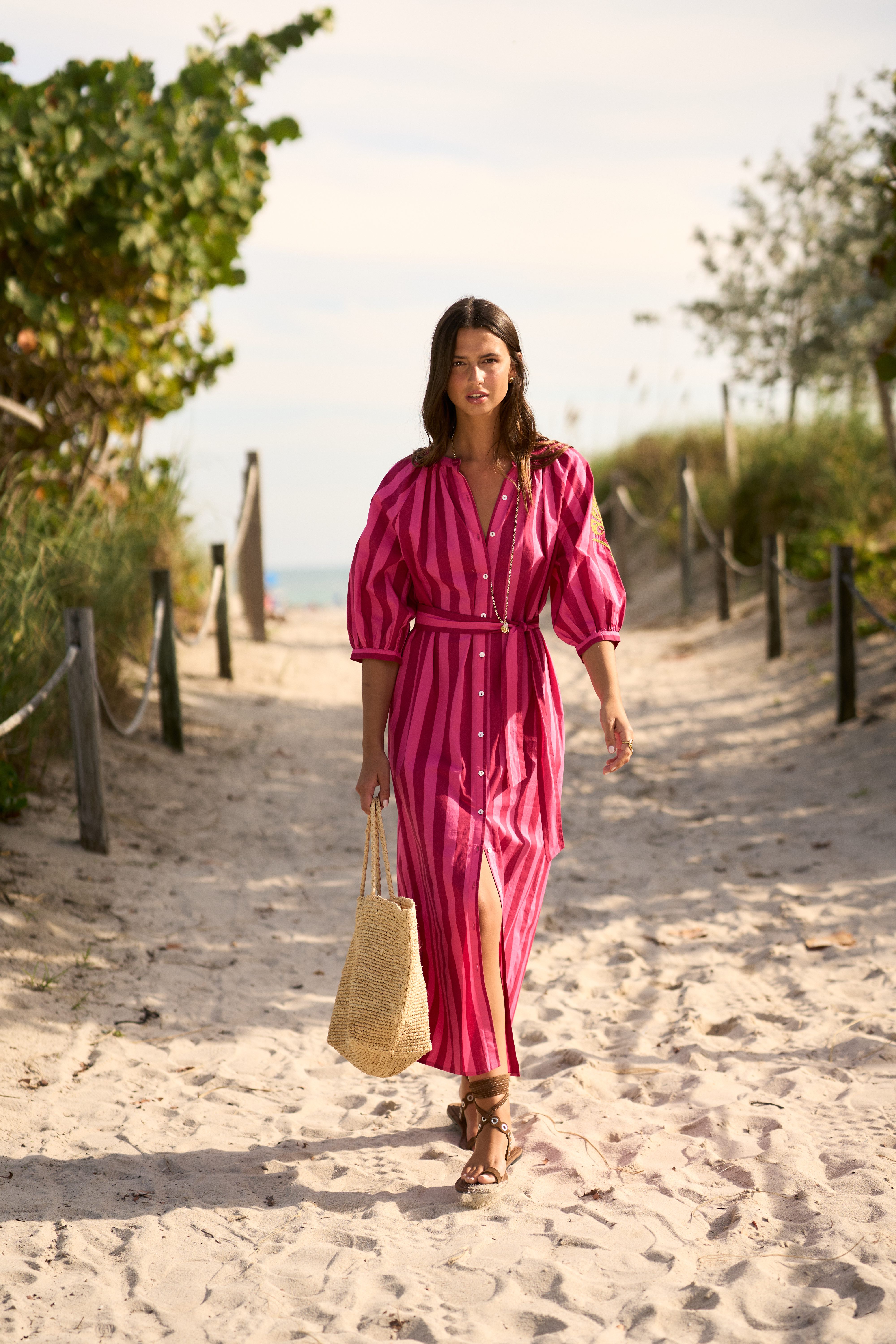 Serena dress rose