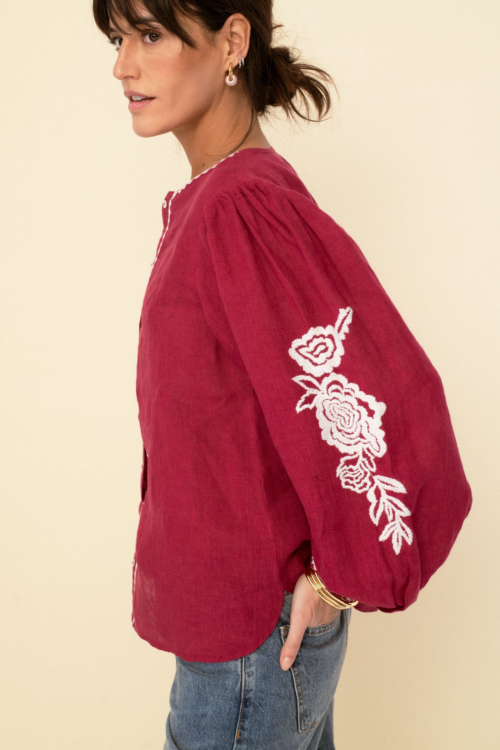 Leonor blouse cherry