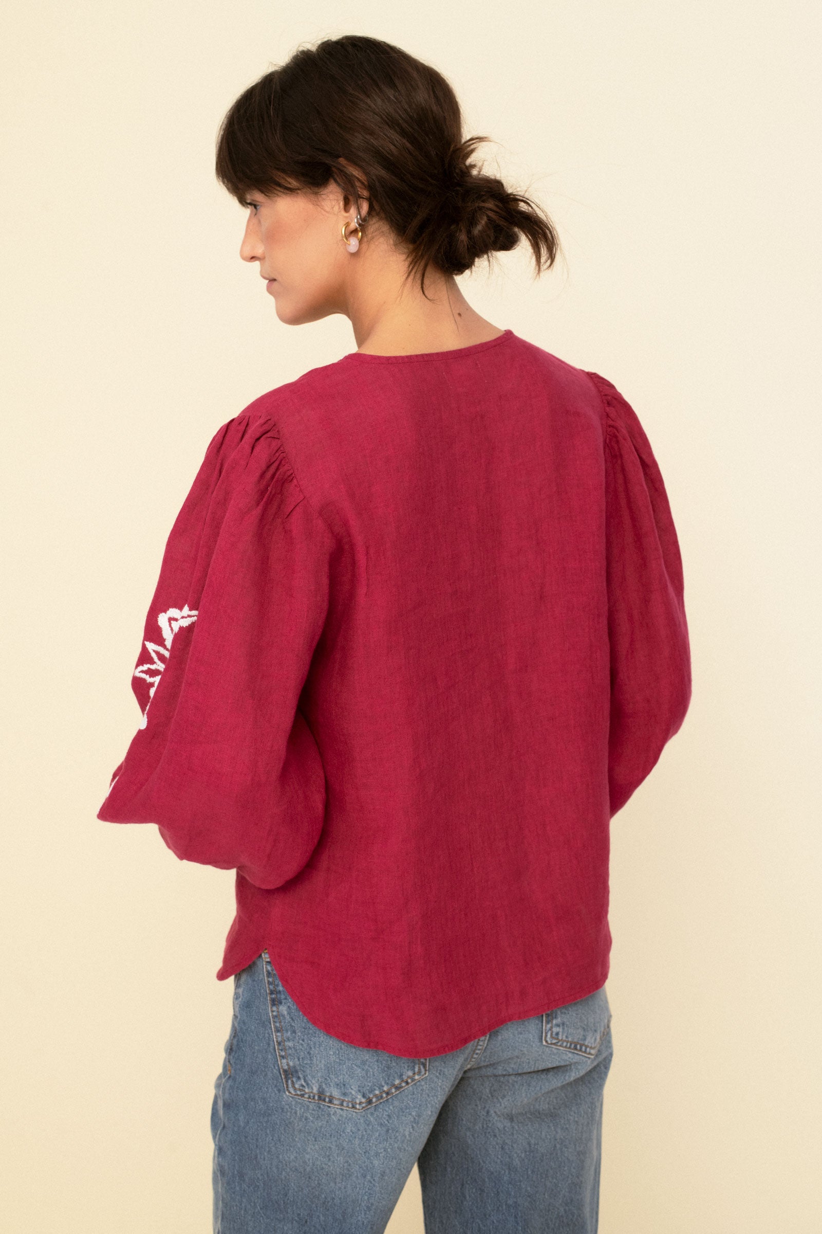 Leonor blouse cherry