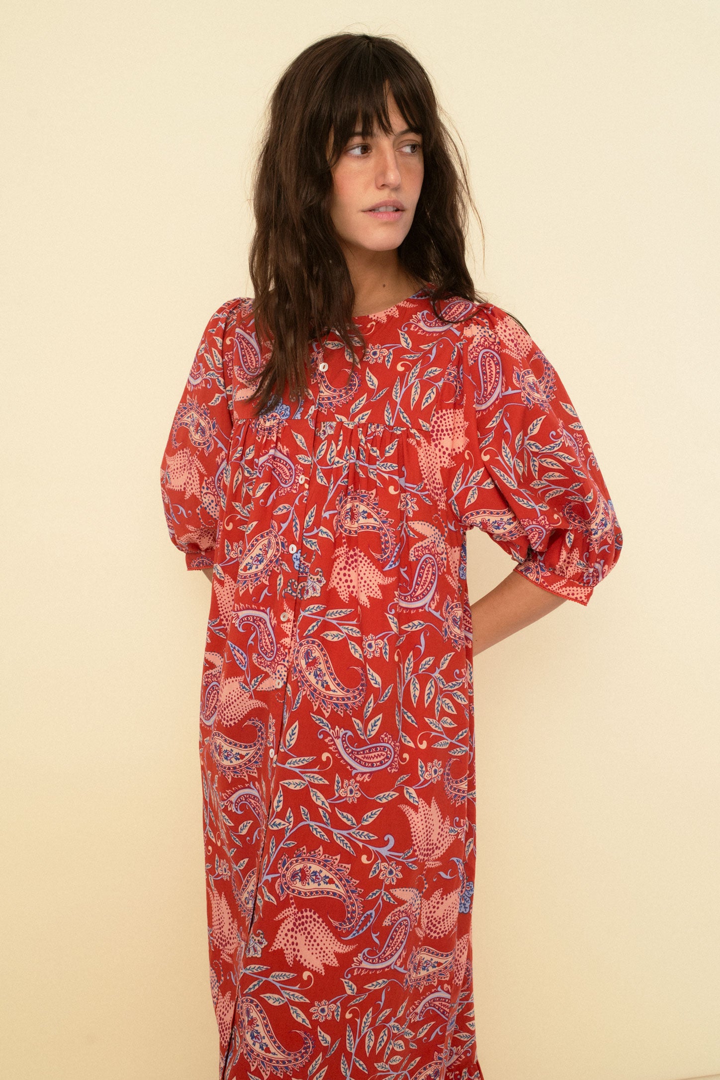 Sofia dress terracotta