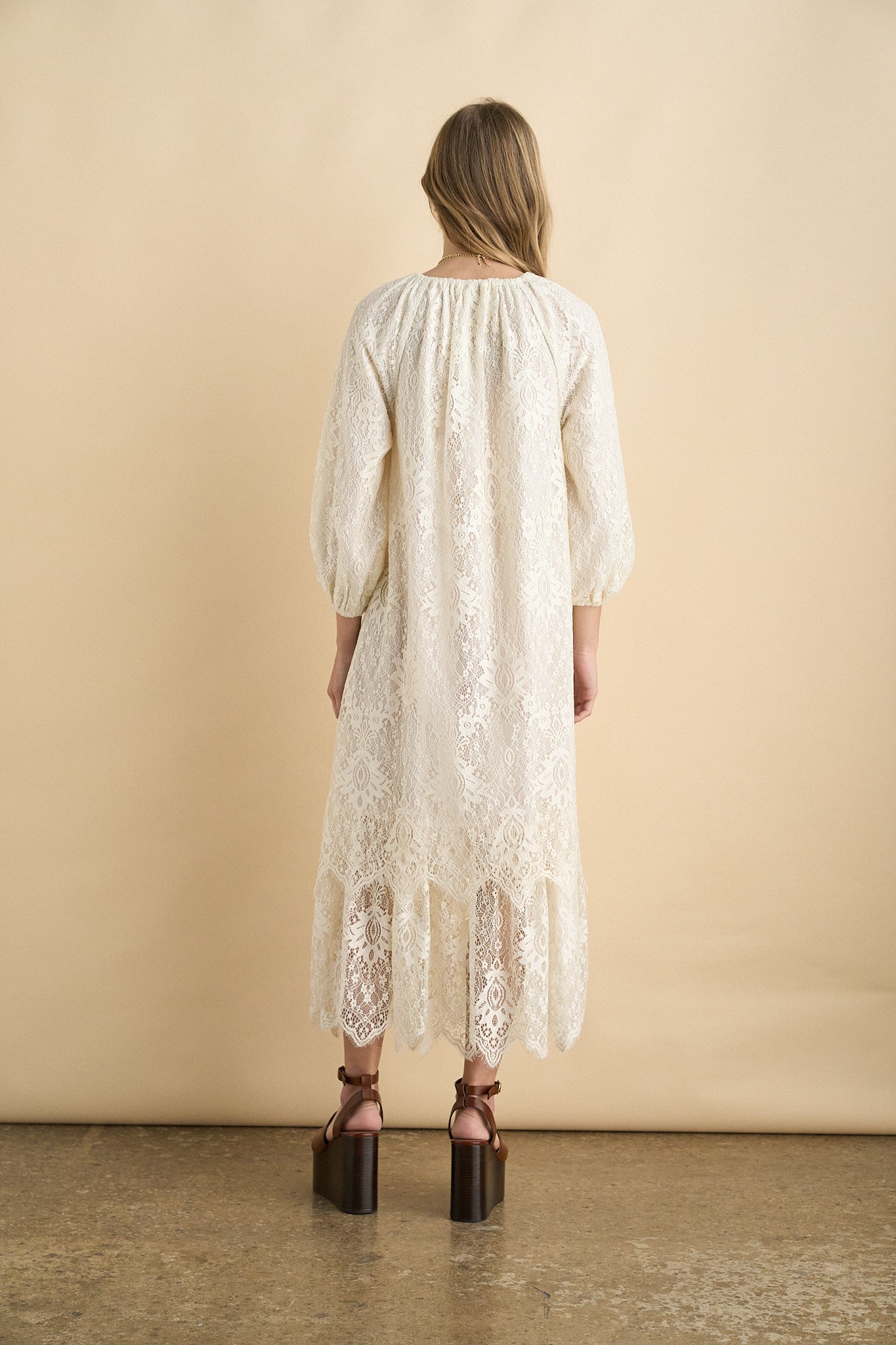 Megan dress Ecru