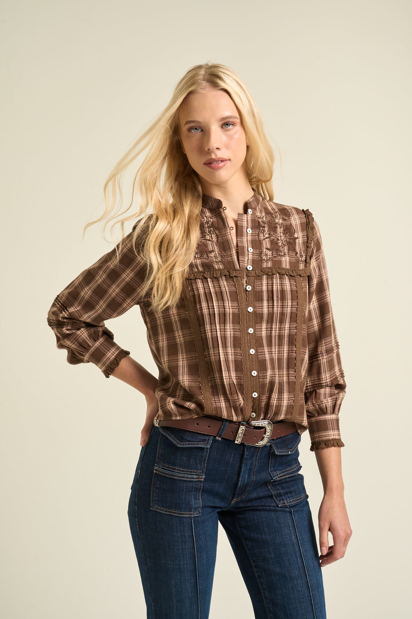 Blouse Mila Brown