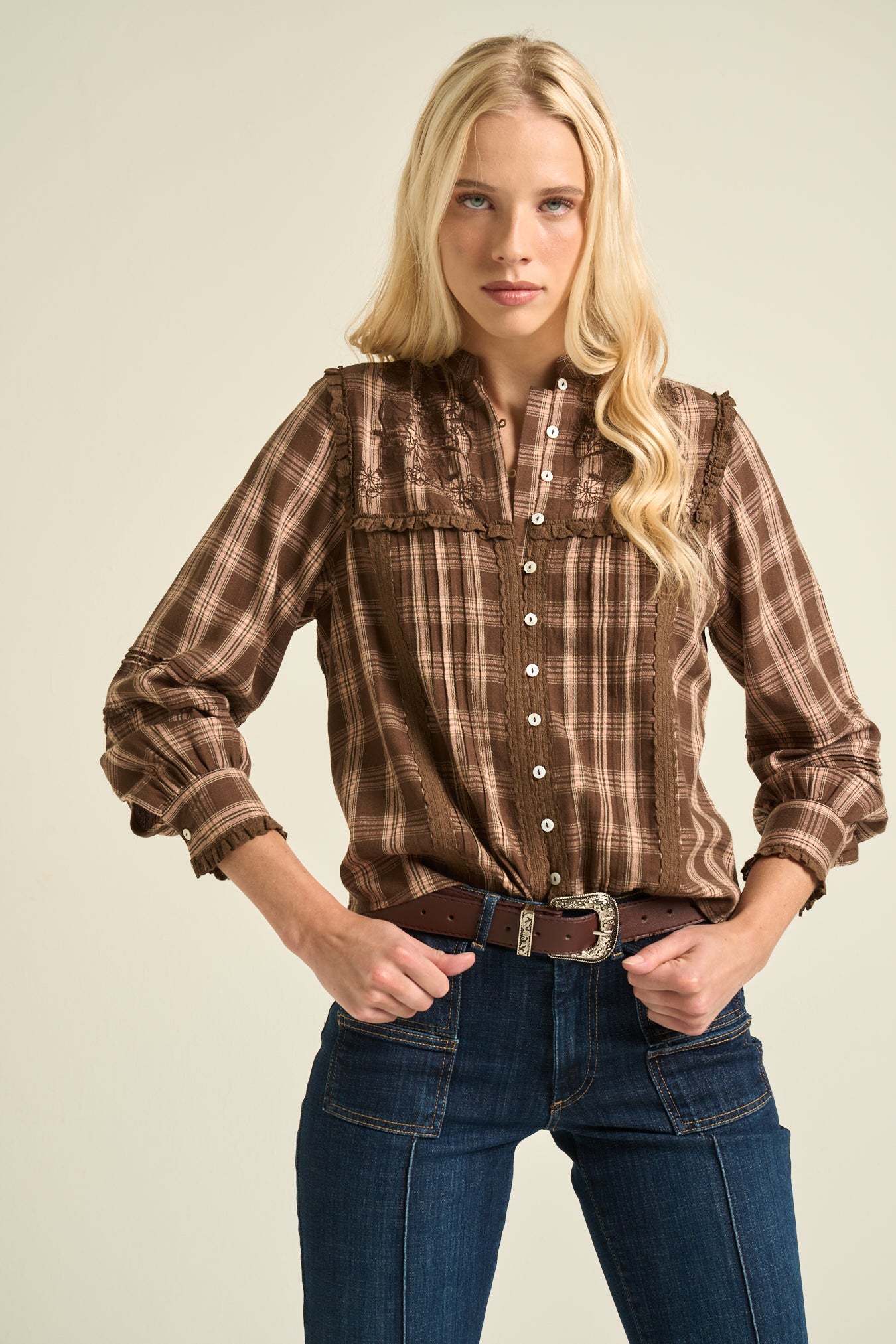 Blouse Mila Brown