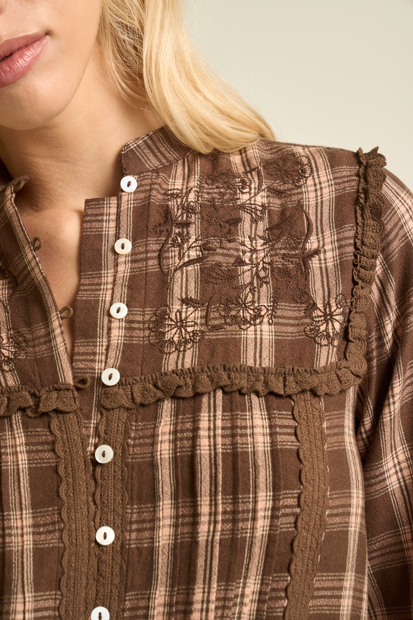 Blouse Mila Brown