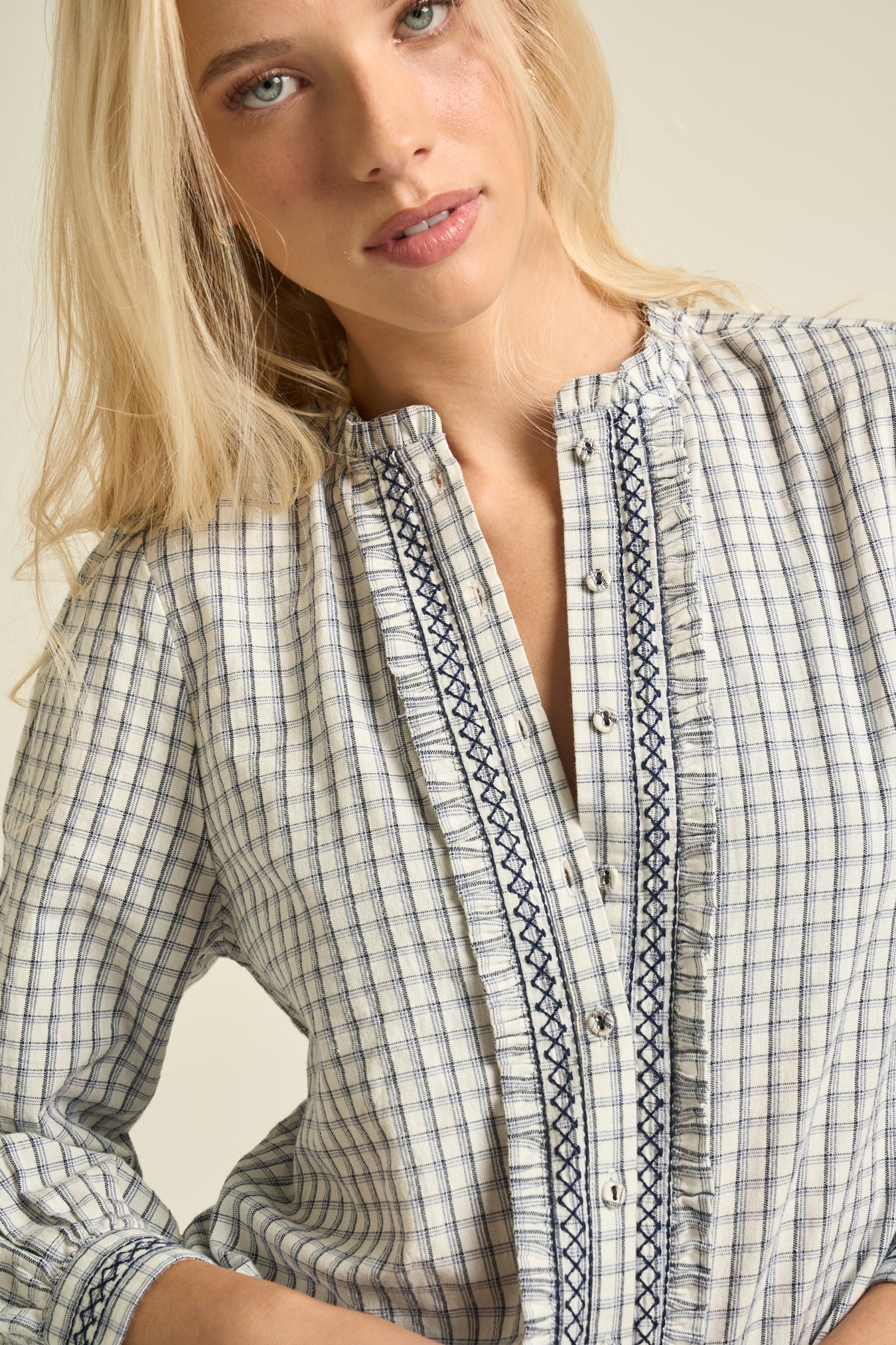 Sarah Blouse  Navy