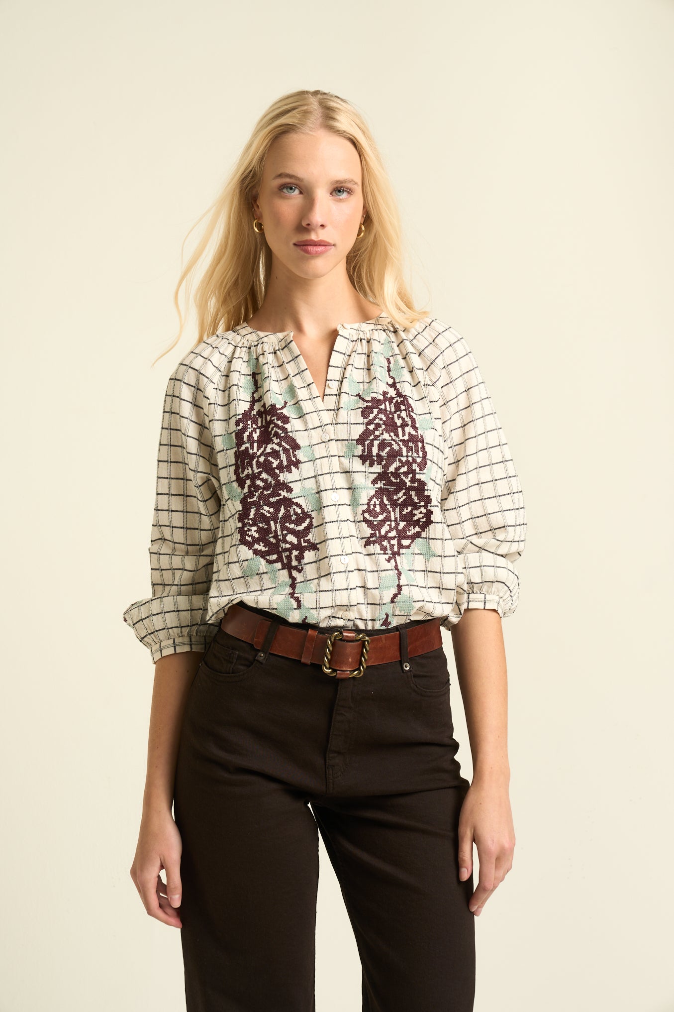 Kelly Blouse  Ecru