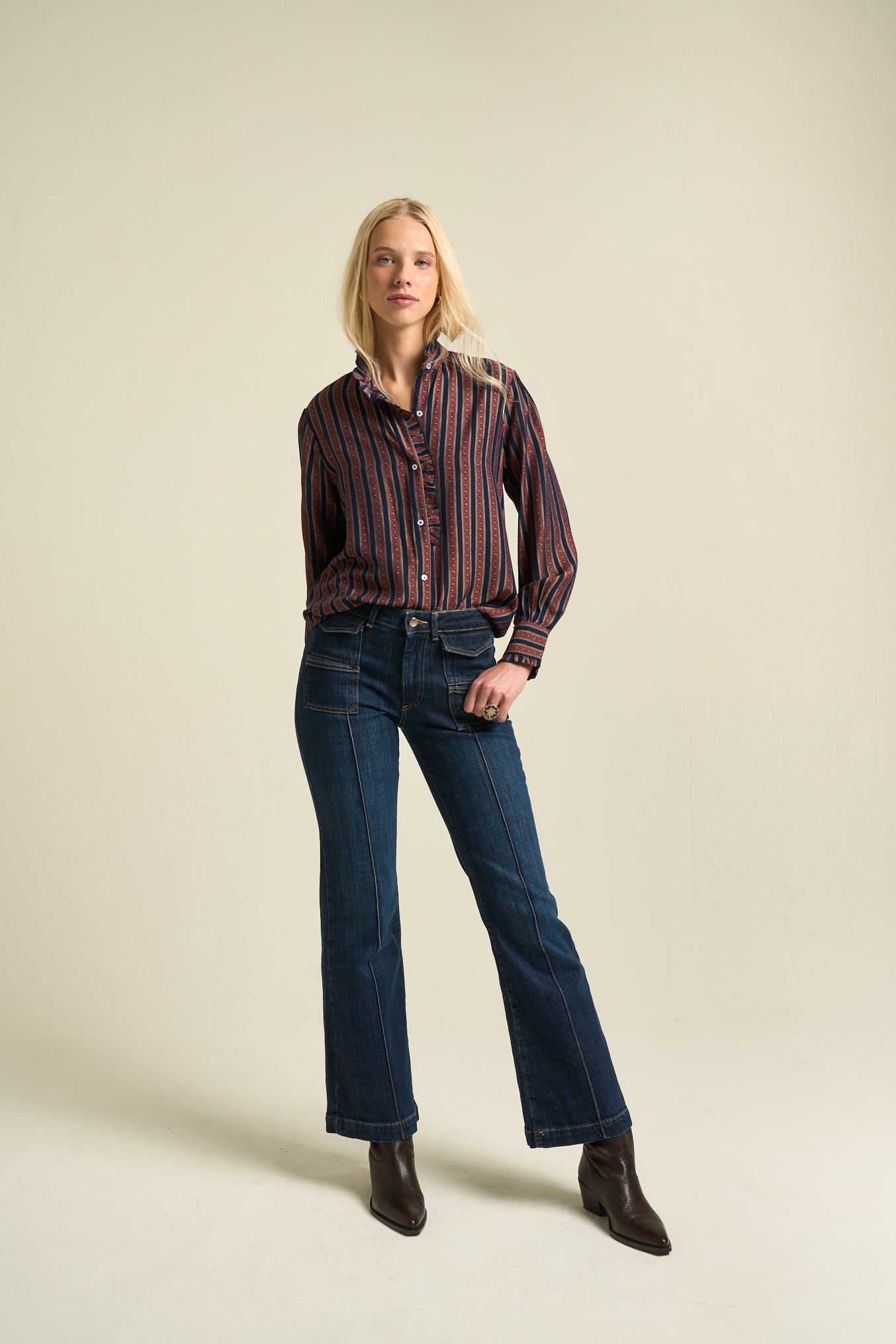 Emma Blouse  Blue