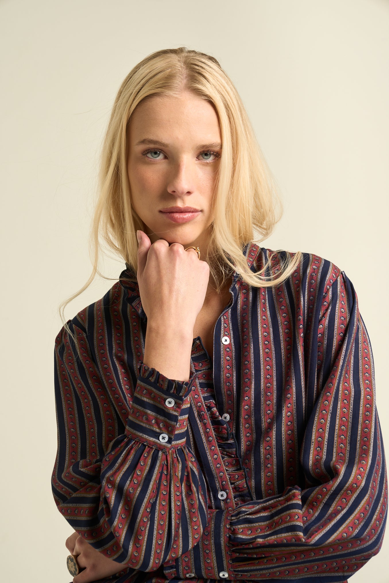 Emma Blouse  Blue