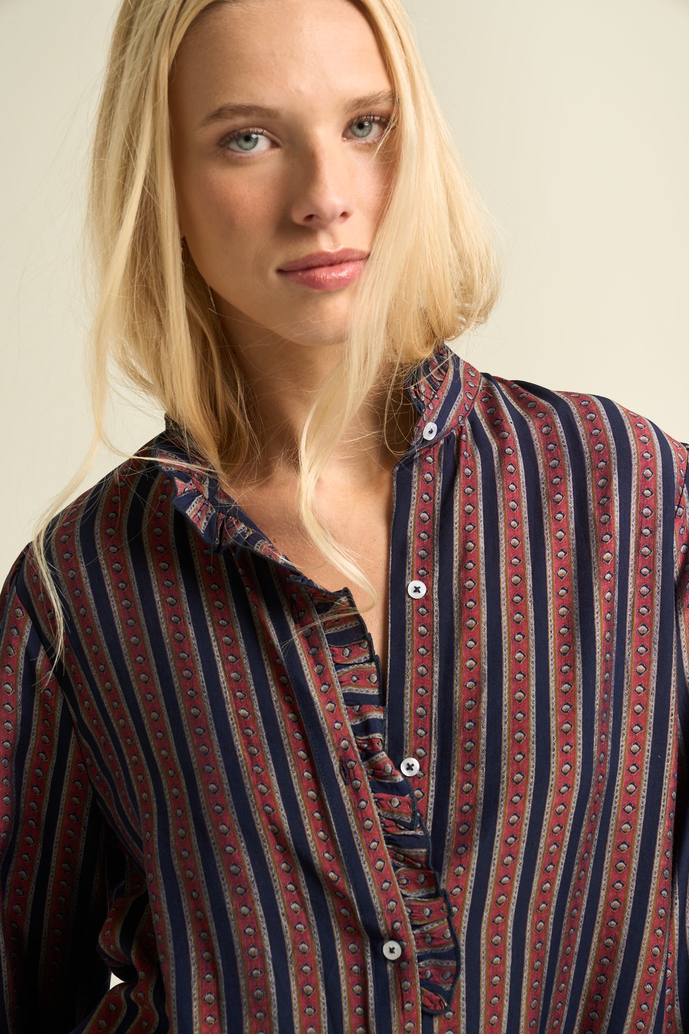 Emma Blouse  Blue