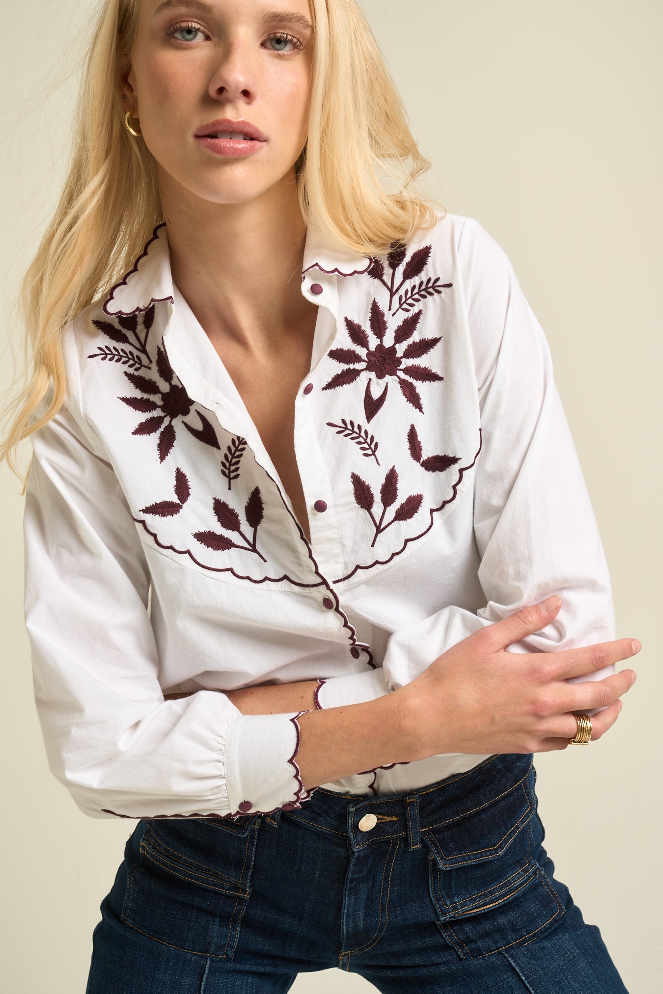 Amelia Blouse Ecru