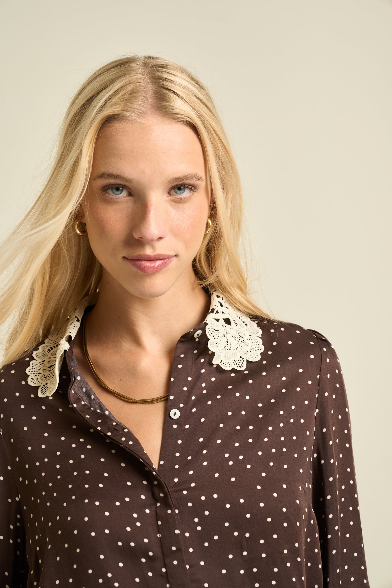 Theresa Blouse  Chocolate