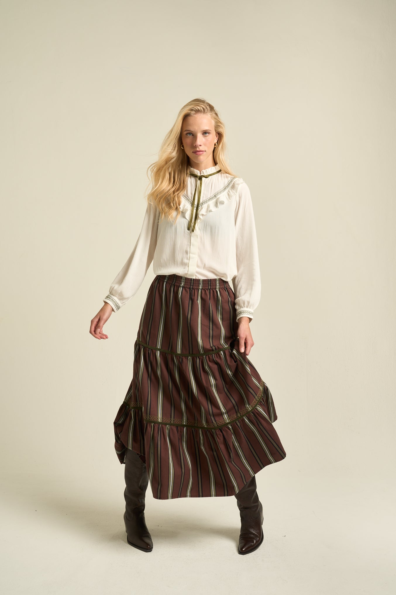Hazel Blouse  Ecru