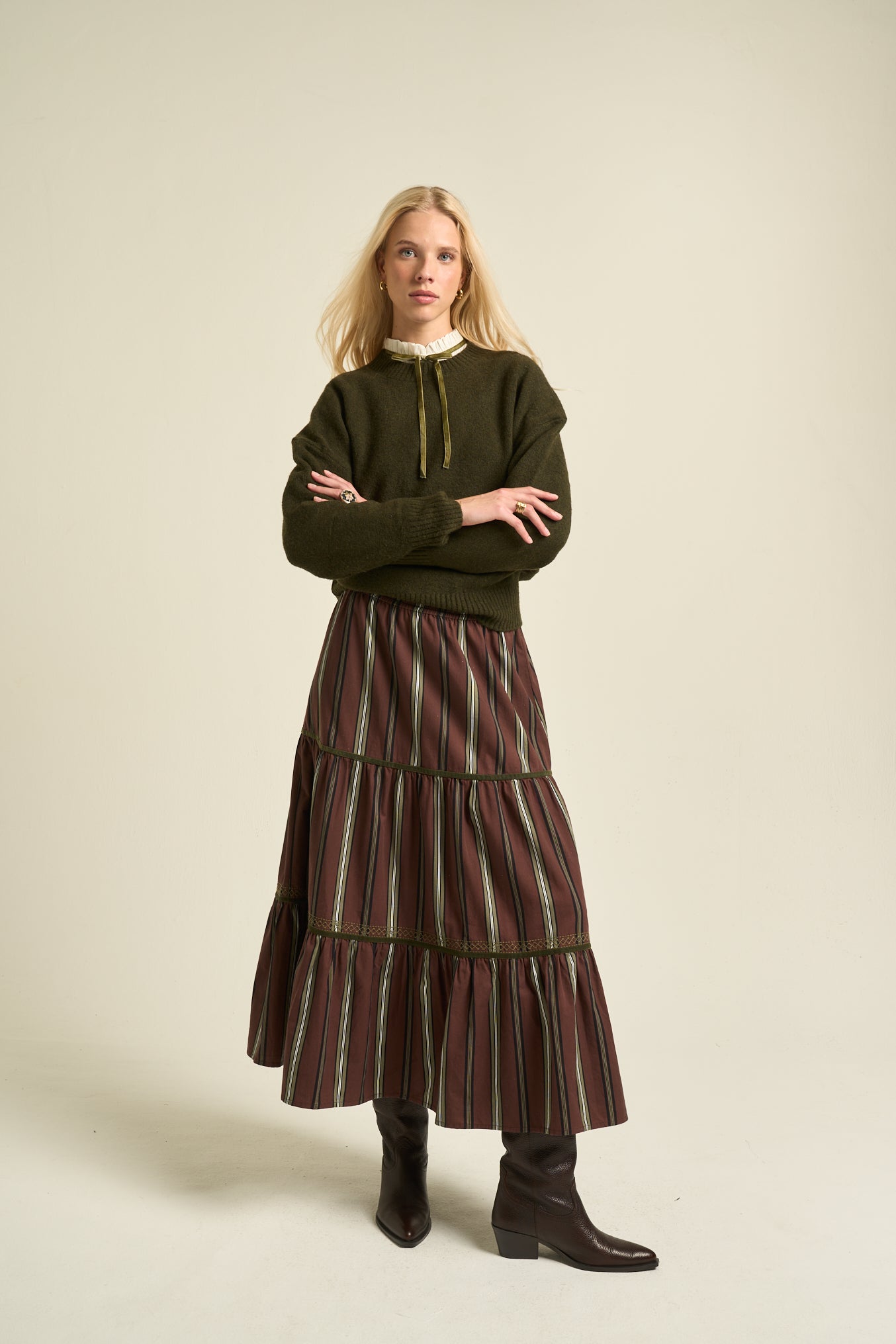Evelyn Skirt Brown