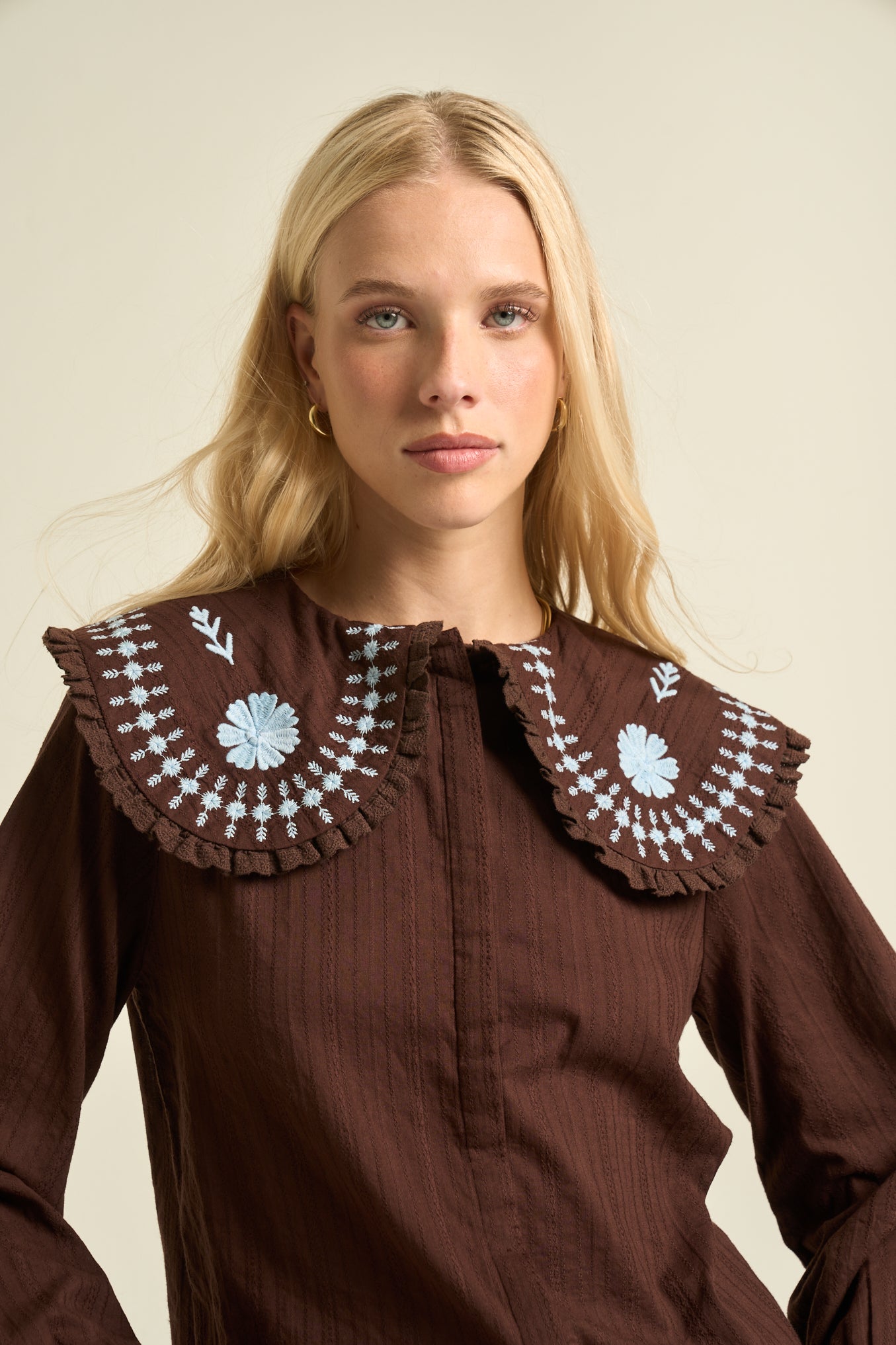 Paloma Blouse  Chocolate