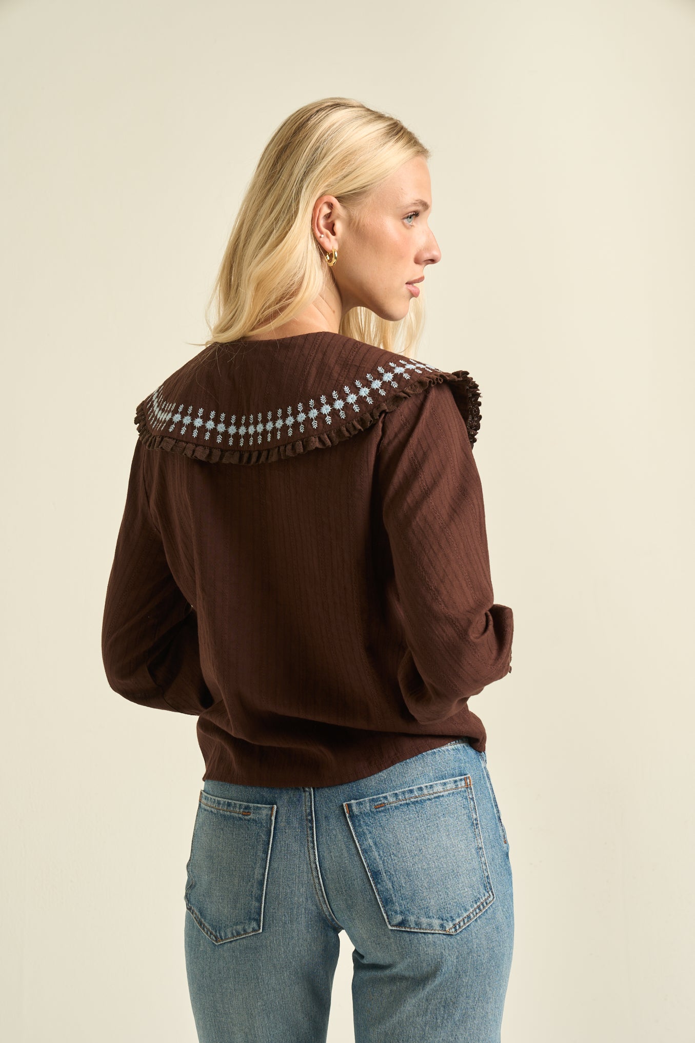 Paloma Blouse  Chocolate