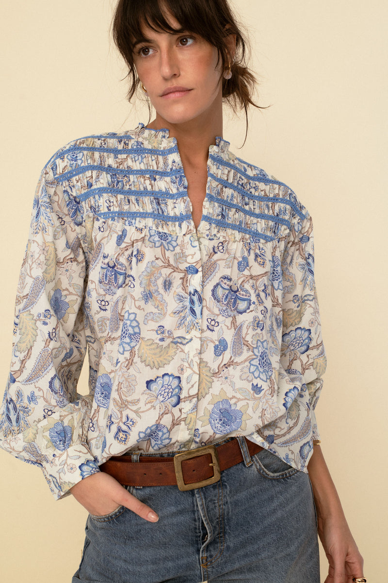 Andrea blouse blue