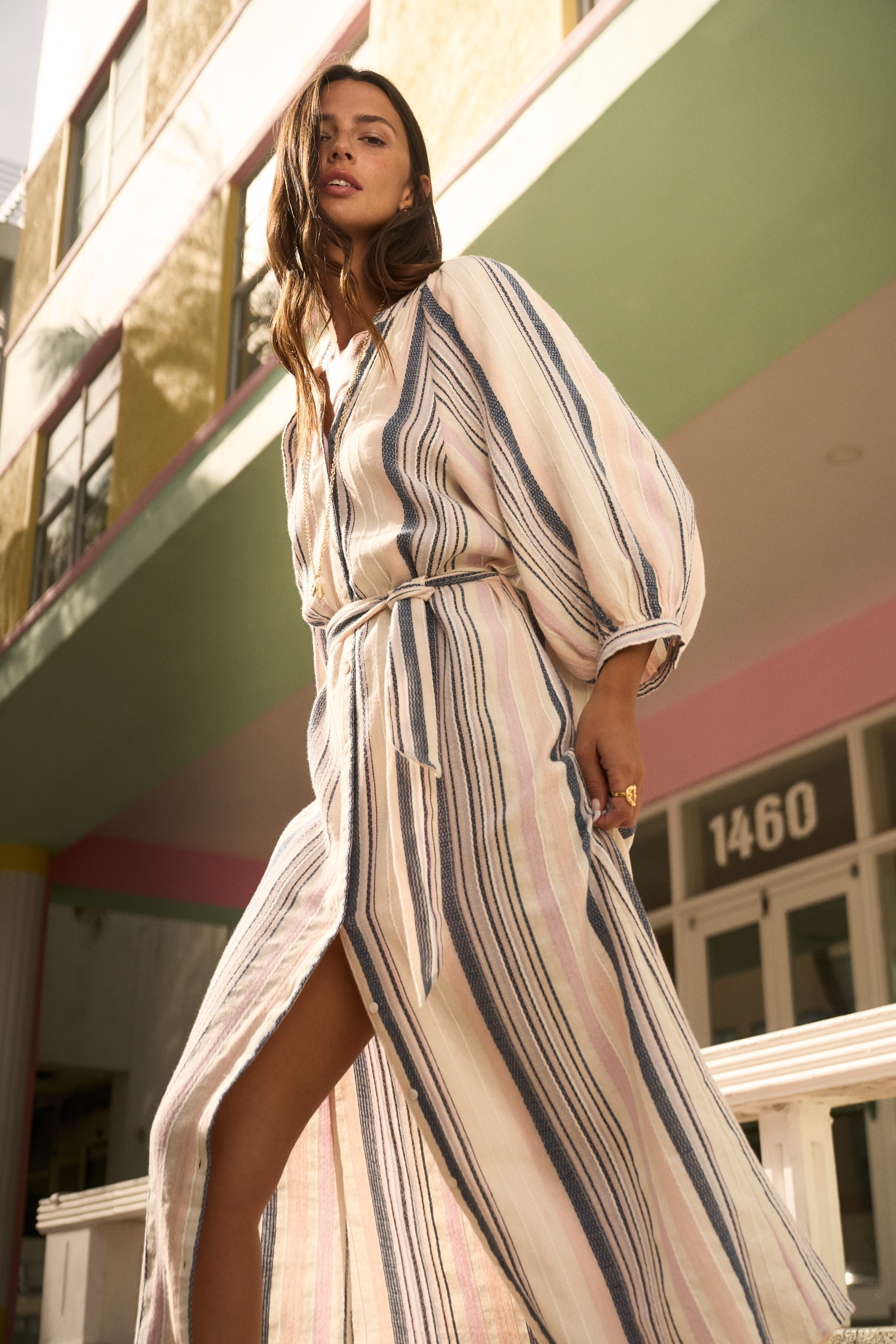 Serena dress blue