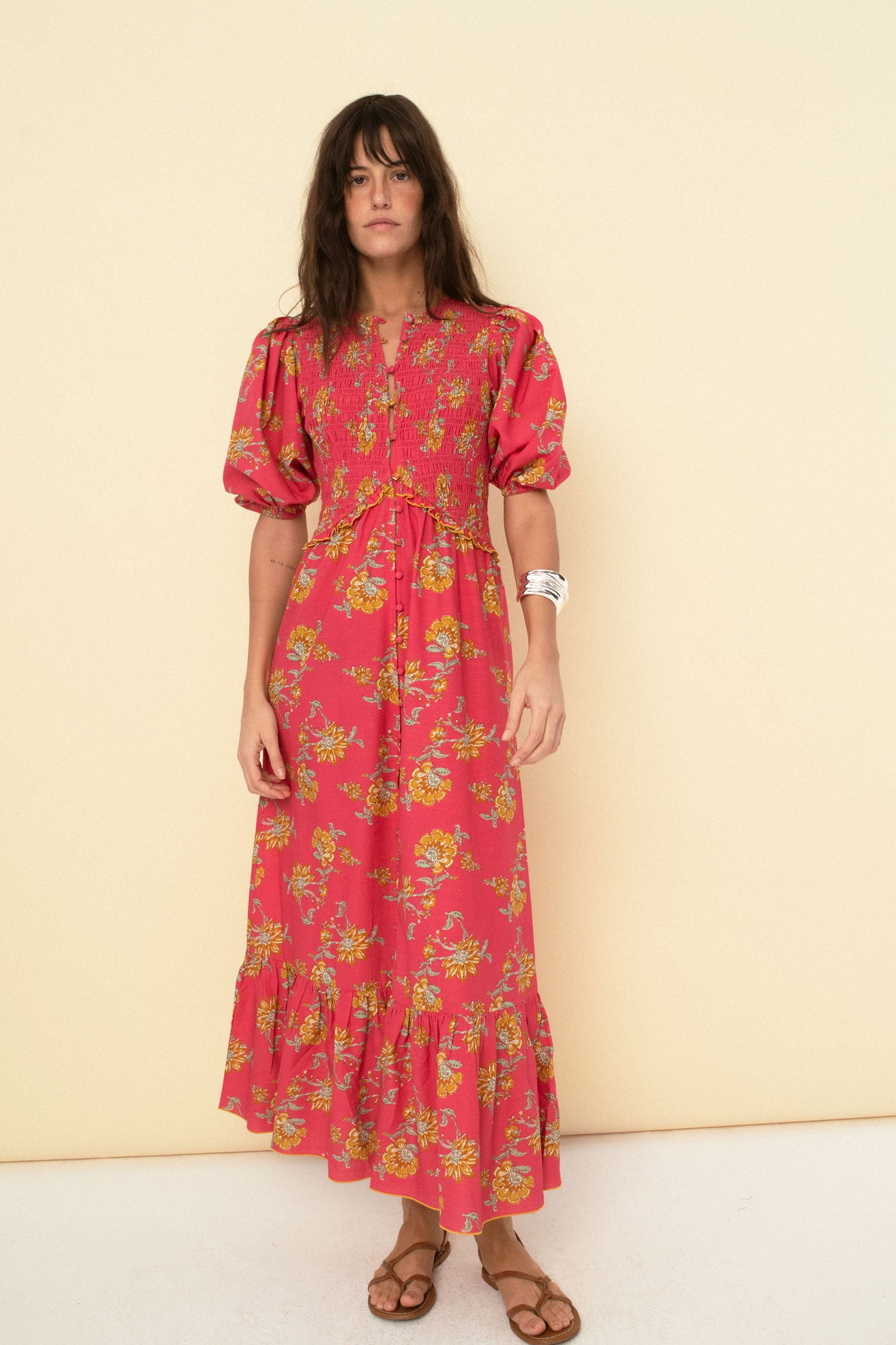 Magnolia dress cherry