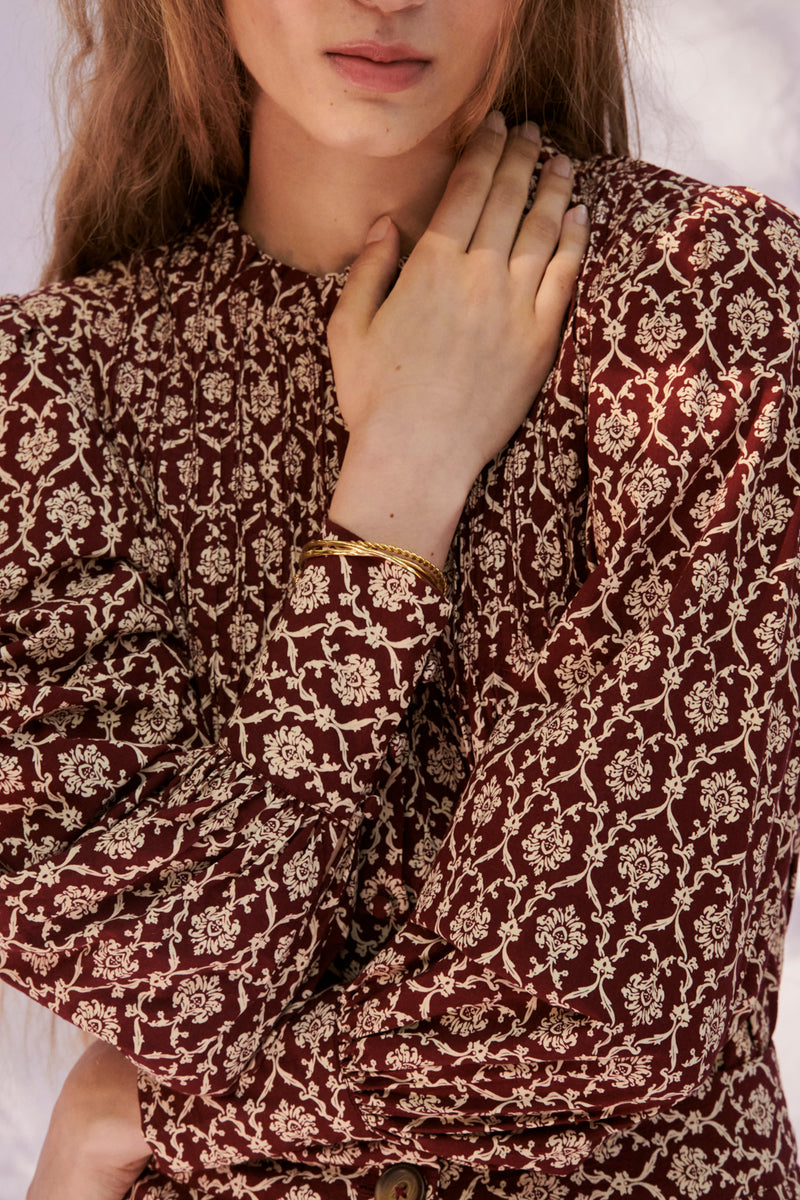 Kitty Blouse burgundy