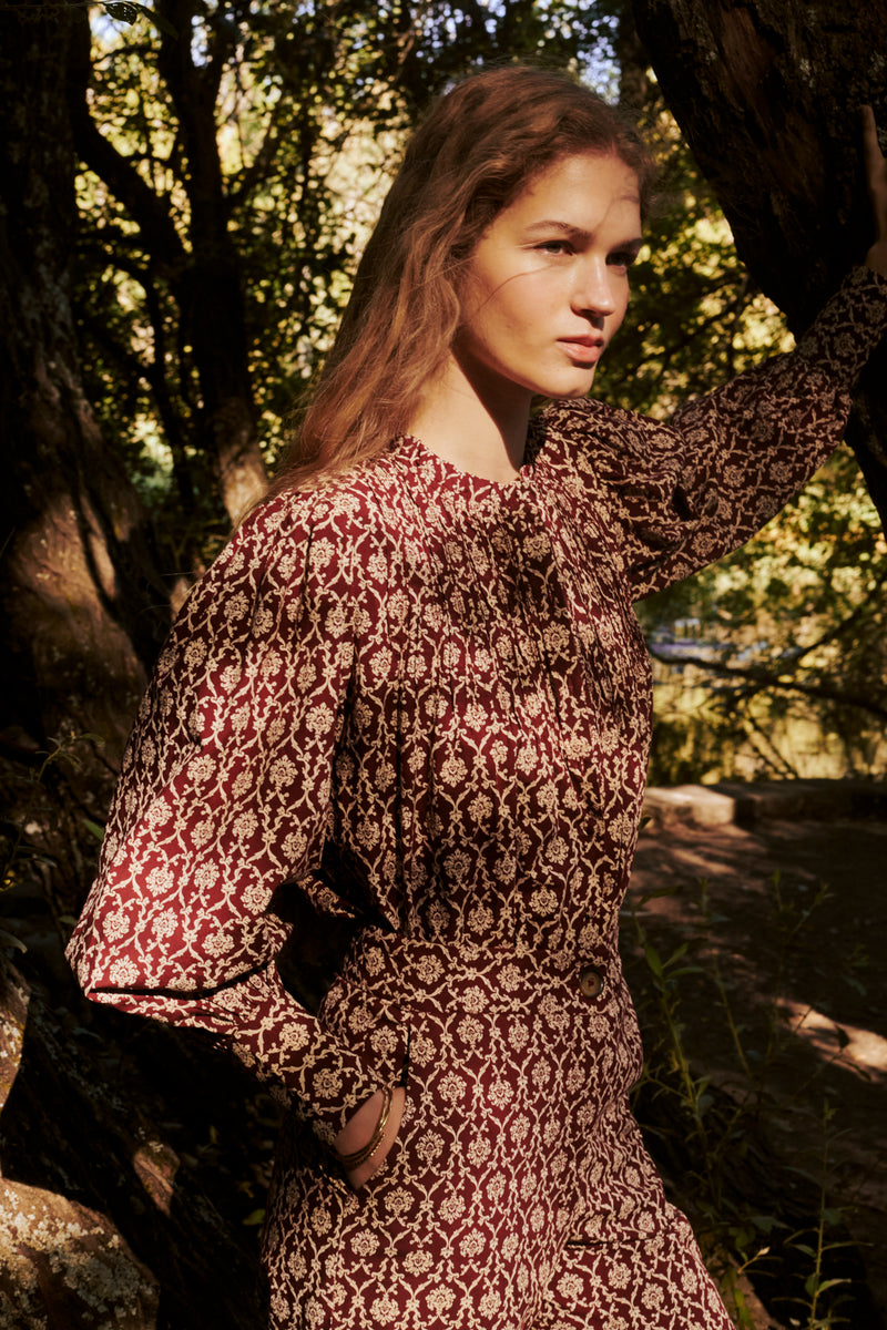 Kitty Blouse burgundy