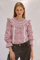 Carmen Blouse Burgundy