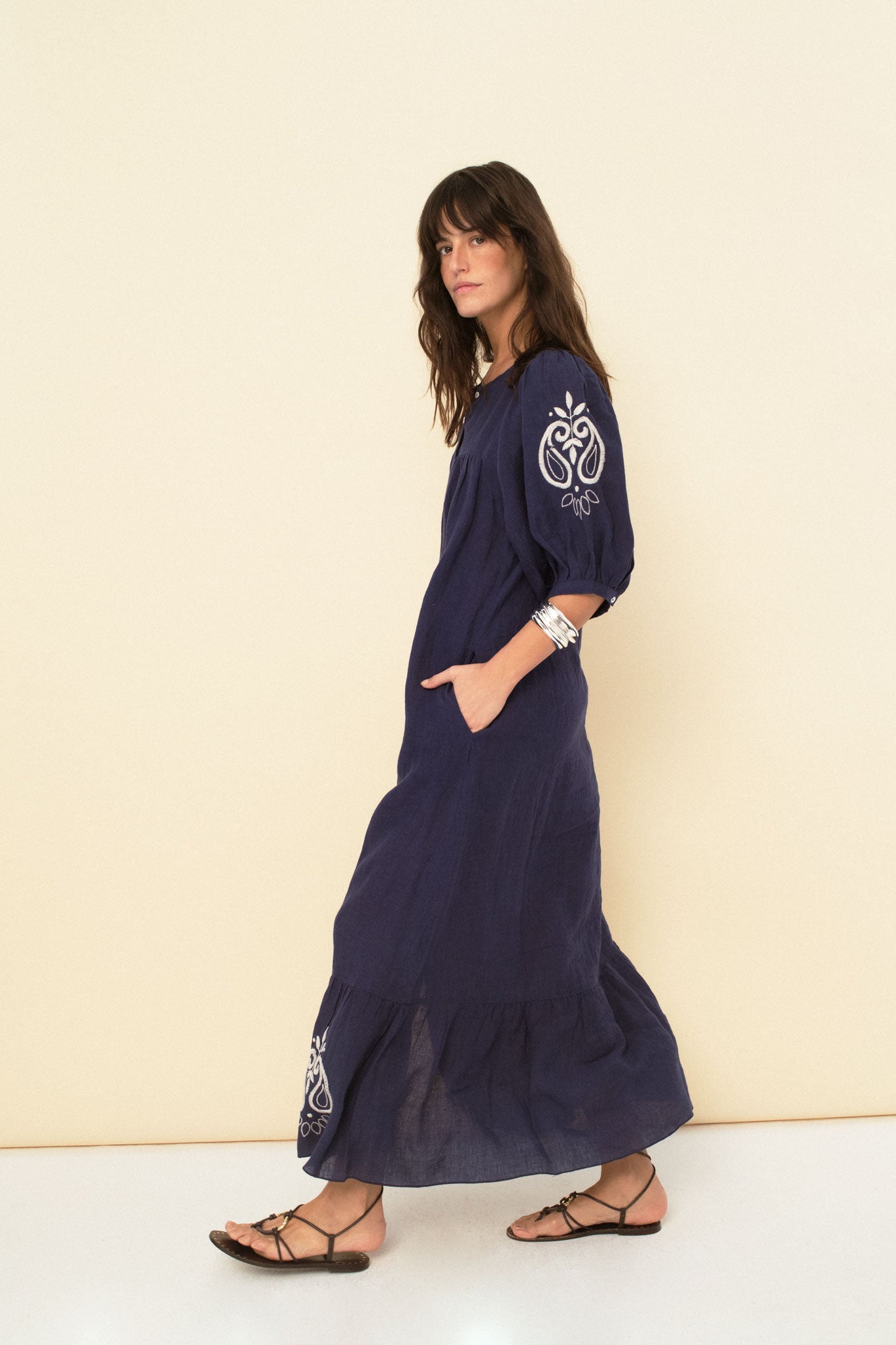 Sofia dress navy